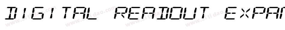 Digital Readout Expanded字体转换